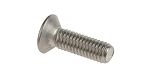 RS PRO Pozidriv Countersunk A4 316 Stainless Steel Machine Screw DIN 965, M3x10mmx0.393in