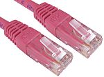 RS PRO, 1.5m Cat6, Pink RJ45 to Male RJ45 Male, UTP, Terminated PVC Sheath