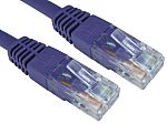 RS PRO, 1.5m Cat6, Purple RJ45 to Male RJ45 Male, UTPUnshielded, Terminated PVC Sheath