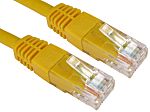 RS PRO, 1.5m Cat6, Yellow RJ45 to Male RJ45 Male, UTP, Terminated PVC Sheath