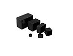 Caja de encapsulado de ABS, 1.96 x 1.57 x 1.18mm de color Negro