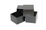 Black ABS Potting Box, 1.57 x 1.57 x 1.15mm