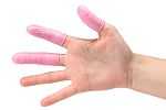 Pink Latex Finger Cots, Size Medium, 1440 per pack