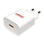 Roline Mobile Phone Charger, Wall Charger, White