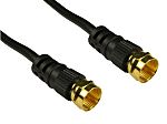 RS PRO Male F Type to Male F Type Coaxial Cable, 500mm, F Connector Coaxial, Terminated