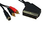 Cable de audio apantallado RS PRO, long, 1.5m