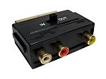 RS PRO A/V Connector Adapter, Male SCART to Female 3 x RCA
