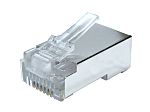 RS PRO Male RJ45 Connector, Cat5e Straight 1 Port 8P8C -Way