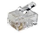 RS PRO Male RJ11 Connector Straight 1 Port 6P4C -Way