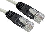 RS PRO, 3m Cat5e, Grey RJ45 to Male RJ45 Male, UTPShielded, Terminated PVC Sheath