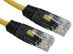 RS PRO, 3m Cat5e, Yellow RJ45 to Male RJ45 Male, UTPShielded, Terminated PVC Sheath