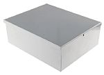 RS PRO Grey Steel Enclosure, Grey Lid, 249 x 205 x 89mm