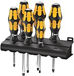 Wera Phillips; Slotted Screwdriver Set, 6-Piece