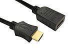 RS PRO 4K @ 60Hz HDMI 1.4 Male HDMI to Female HDMI  Cable, 3m