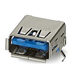 Phoenix Contact Straight Type USB-A USB 3.0 IP20 USB Connector