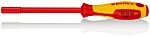 Knipex Hexagonal Nut Driver, 5 mm Tip, VDE/1000V, 125 mm Blade, 230 mm Overall