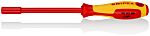Knipex Hexagonal Nut Driver, 6 mm Tip, VDE/1000V, 125 mm Blade, 232 mm Overall
