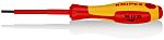 Knipex Hexagon Insulated Screwdriver, 2.5 mm Tip, 75 mm Blade, VDE/1000V, 177 mm Overall