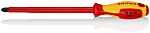 Knipex Phillips Insulated Screwdriver, PH4 Tip, 200 mm Blade, VDE/1000V, 320 mm Overall