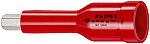 Knipex 1/2 in Drive 1/2in Bit Socket, Hexagonal Socket Screws, 6mm, VDE/1000V, 75 mm Overall Length