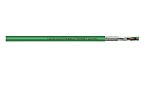 F Lutze Ltd, 50m Cat5e, Green RJ45 to Male RJ45 Male, Braid, Foil, Terminated PVC Sheath