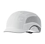 White Standard Peak Bump Cap, HDPE Protective Material