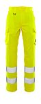 20859-236 Yellow Unisex's Cotton, Polyester Durable, Lightweight Hi Vis Trousers 39in, 98cm Waist