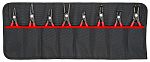 Knipex 8-Piece Circlip Plier Set, Angled, Straight Tip, 610 mm Overall