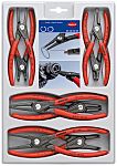 Knipex 8-Piece Circlip Plier Set, Angled, Straight Tip, 305 mm Overall