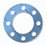 RS PRO Compressed Fiber Gasket, 220mm Bore, 343mm Outer Diameter