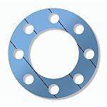 RS PRO Compressed Fiber Full Face Gasket, 325mm Bore, 460mm Outer Diameter