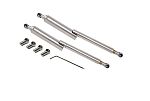 RS PRO Stainless Steel Gas Struts, with Ball & Socket Joint, 700mm Extended Length, 300mm Stroke Length