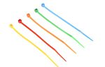 RS PRO Cable Tie, 100mm x 2.5 mm, Assorted Nylon, Pk-500