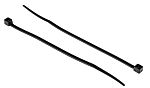 RS PRO Cable Tie, 292mm x 3.6 mm, Black Nylon, Pk-250