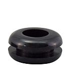 RS PRO Black PVC 11mm Cable Grommet for Maximum of 7.8mm Cable Dia.