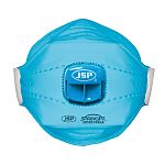 JSP SpringFit Series Disposable Face Mask for Aerosols, Liquid, Toxic Protection, FFP2, Valved, Fold Flat, 10Box per