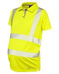 Leo Workwear L56 Yellow Women Hi Vis Polo Shirt, 12