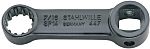 STAHLWILLE 447 series Series Square Spline Drive Adaptor, 50.8 mm, 12.4 x 6 / 19 x 11mm Insert, Gunmetal Finish