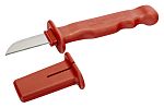 Bahco Cable Knife, VDE/1000V, 180 mm Overall, 55.5 mm Blade, Plastic Handle