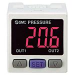 Controlador de sensor de presión SMC PSE301-LDC, 2 salidas, IP40, IP65, 4 → 20mA, 1 → 5V