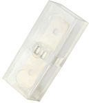 RS PRO Clear Insulated Male to Male Spade Connector, Adapter, 6.35 x 6.35mm Tab Size