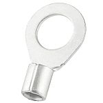 RS PRO Uninsulated Crimp Ring Terminal, 10.5mm Stud Size, 10mm² to 10mm² Wire Size, Silver