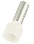 RS PRO Insulated Bootlace Ferrule, 12mm Pin Length, 4.9mm Pin Diameter, 10mm² Wire Size, Ivory