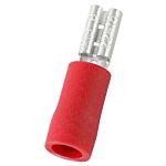 RS PRO Red Insulated Female Spade Connector, Double Crimp, 0.8 x 2.8mm Tab Size, 0.5mm² to 1.5mm²