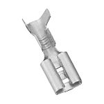 RS PRO Metal Uninsulated Female Spade Connector, Receptacle, 4.8 X 0.8mm Tab Size, 0.5mm² to 1.25mm²