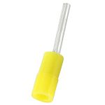 RS PRO Insulated, Tin Crimp Pin Connector, 0.2mm² to 0.5mm², 26AWG to 22AWG, 1.4mm Pin Diameter, 10mm Pin Length, Yellow