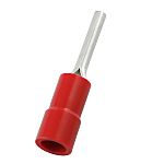 RS PRO Insulated, Tin Crimp Pin Connector, 0.5mm² to 1.5mm², 22AWG to 16AWG, 1.9mm Pin Diameter, 10mm Pin Length, Red