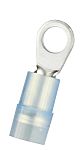 RS PRO Insulated Crimp Ring Terminal, M4 Stud Size, 1.5mm² to 2.5mm² Wire Size, Blue