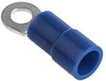 RS PRO Insulated Crimp Ring Terminal, M3 Stud Size, 1.5mm² to 2.5mm² Wire Size, Blue