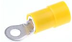 RS PRO Insulated Crimp Ring Terminal, M3 Stud Size, 4mm² to 6mm² Wire Size, Yellow
